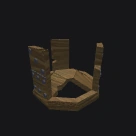 Wooden Domino Crown